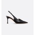 Dior Boy slingback pumps Black cowhide leather