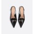 Dior Boy slingback pumps Black cowhide leather