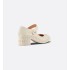 D-Doll high heels White glossy cowhide leather