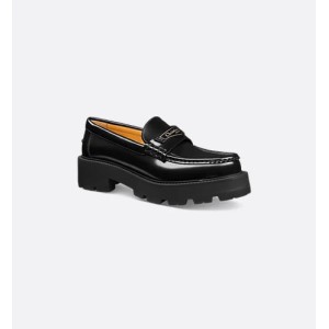 Dior Boy Platform Loafer Black Brushed Calfskin