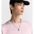 Dior Black Star Pendant Necklace Silver-Finish and Black Ruthenium-Finish Brass