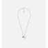 Dior Black Star Pendant Necklace Silver-Finish and Black Ruthenium-Finish Brass
