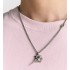Dior Black Star Pendant Necklace Silver-Finish and Black Ruthenium-Finish Brass