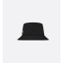 Teddy-D Small-Brim Bucket Hat  Black Cotton Canvas
