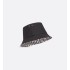 Reversible Teddy-D Small Brim Bucket Hat  Black Cotton Blend