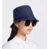 Reversible Teddy-D Small Brim Bucket Hat  Blue Cotton Blend