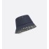 Reversible Teddy-D Small Brim Bucket Hat  Blue Cotton Blend