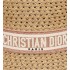 D-Bobby Small Brim Hat   Straw with Rose des Vents and White Embroidered Band