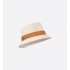 Teddy-D Dior Oblique Small Brim Bucket Hat    Beige Jacquard with Camel Smooth Lambskin Band    