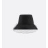 Teddy-D Large Brim Bucket Hat with Veil     Black Cotton Blend
