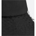 Teddy-D Large Brim Bucket Hat with Veil     Black Cotton Blend