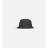 Kids' Bucket Hat    Black Dior Oblique Technical Jacquard 