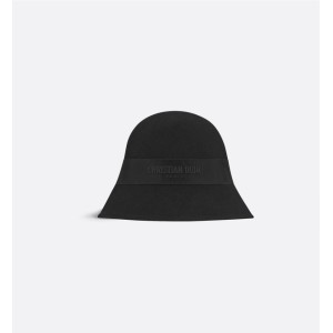 D-Tulipe Small Brim Cloche   Black Rabbit Felt