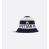 D-Tulipe Cloche    Blue and White Cotton Knit Blend