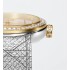 La D My Dior Ø 25 MM, Steel, Yellow Gold, White Mother-Of-Pearl and Diamonds