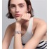 La D de Dior Satine Ø 25 MM, Steel, Pink Mother-Of-Pearl and Diamonds
