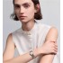 La D de Dior Satine Ø 25 MM, Steel, White Mother-Of-Pearl and Diamonds