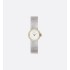La Mini D de Dior Satine Ø 19 MM, Steel, Yellow Gold, White Mother-Of-Pearl and Diamonds   