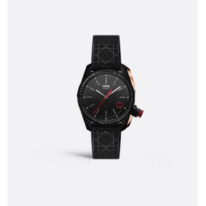 Chiffre Rouge Black Ultramatte Diamonds Ø 38 MM, Automatic, Black Ultramatte Steel, Pink Gold, Black Diamonds  
