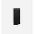 CD Icon Vertical Bifold Wallet Black Grained Calfskin