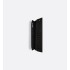 CD Icon Vertical Bifold Wallet Black Grained Calfskin