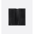 CD Icon Vertical Bifold Wallet Black Grained Calfskin