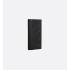 Saddle Long Vertical Wallet Black Grained Calfskin Marquetry and Black Dior Oblique Jacquard