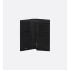 Saddle Long Vertical Wallet Black Grained Calfskin Marquetry and Black Dior Oblique Jacquard