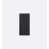 Saddle Long Vertical Wallet Black Grained Calfskin Marquetry and Black Dior Oblique Jacquard