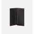 Saddle Long Vertical Wallet  Black Grained Calfskin