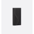 Saddle Long Vertical Wallet  Black Grained Calfskin
