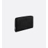 Long Zipped Wallet Black Dior Gravity Leather