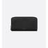 Long Zipped Wallet Black Dior Gravity Leather