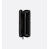 Long Zipped Wallet Beige and Black Dior Oblique Jacquard