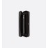 CD Icon Long Zipped Wallet Black Grained Calfskin