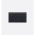 Saddle Long Wallet  Black Dior Oblique Jacquard and Black Grained Calfskin