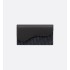 Saddle Long Wallet  Black Dior Oblique Jacquard and Black Grained Calfskin