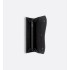 Saddle Long Wallet  Black Grained Calfskin