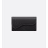 Saddle Long Wallet  Black Grained Calfskin