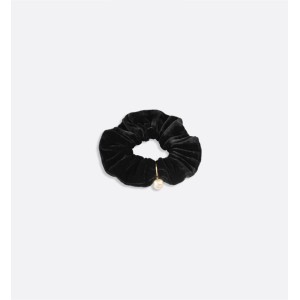 Dior Sweet Hair Tie Black Velvet