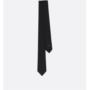 Dior Oblique Tie  Black Silk