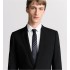 Striped Dior Oblique Tie Gray and White Silk