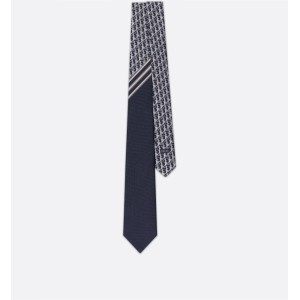 Striped Dior Oblique Tie  Striped Dior Oblique Tie
