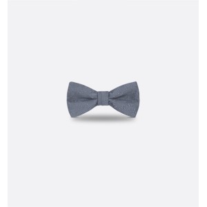 CD Icon Lily of the Valley Bow Tie  Deep Gray Silk