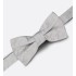 CD Icon Lily of the Valley Bow Tie Gray Silk