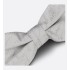 CD Icon Lily of the Valley Bow Tie Gray Silk