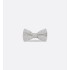 CD Icon Lily of the Valley Bow Tie Gray Silk