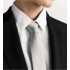 CD Icon Tie  Gray Silk