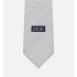 CD Icon Tie  Gray Silk