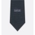 Tie with Centered Dior Oblique  Black Silk